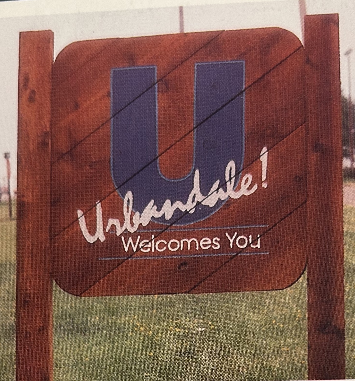 Urbandale Iowa city gateway welcome sign
